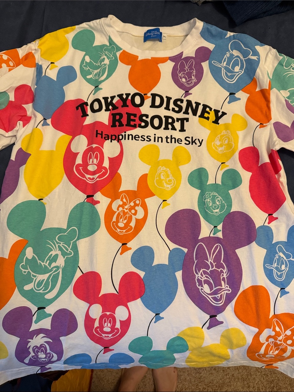 Disney Navy, White and Blue Tokyo Resort Graphic Tee